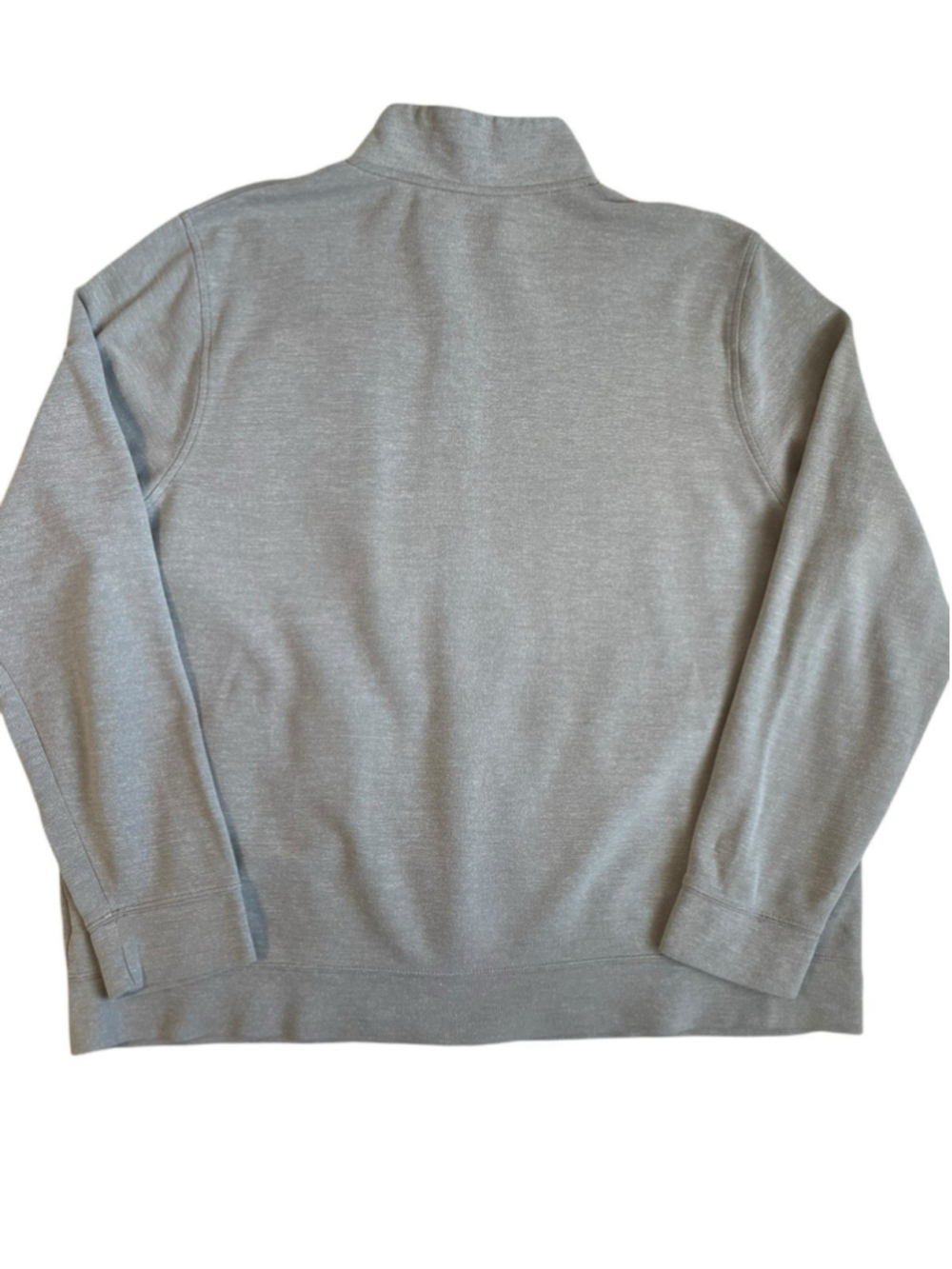 LL Bean Sweater Full Zip Jacket Men's XL Reg Gray Canvas - Picture 2 of 9